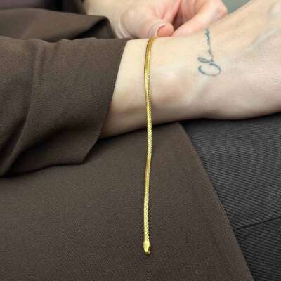 22 Ayar İtalyan Bileklik – Balık Sırtı 2.74mm Şık Tasarım