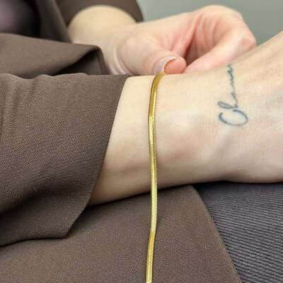 22 Ayar İtalyan Bileklik – Balık Sırtı 2.74mm Şık Tasarım - 2