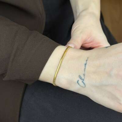 22 Ayar İtalyan Bileklik – Balık Sırtı 2.74mm Şık Tasarım - 4