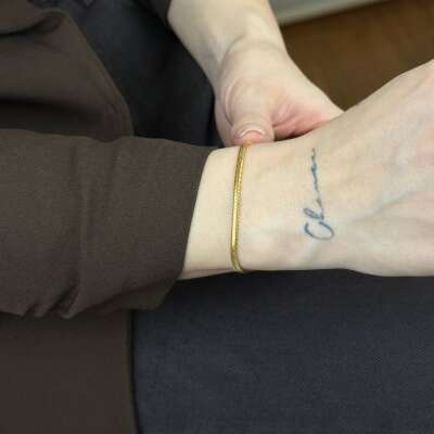 22 Ayar İtalyan Bileklik – Balık Sırtı 2.74mm Şık Tasarım - 5