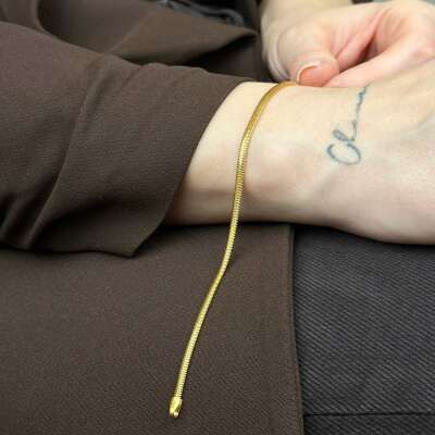 22 Ayar İtalyan Bileklik – Balık Sırtı 2.74mm Şık Tasarım - 6