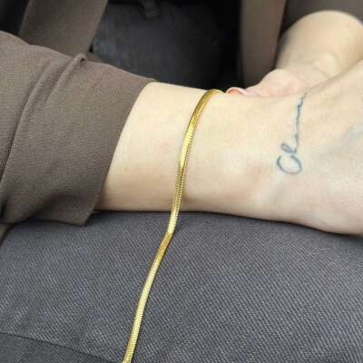 22 Ayar İtalyan Bileklik – Balık Sırtı Altın 3.32 mm - 2