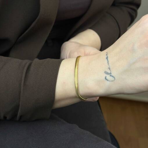 22 Ayar Altın İtalyan Bileklik – Balık Sırtı 4.08 mm - 2