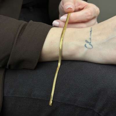 22 Ayar Altın İtalyan Bileklik – Balık Sırtı 4.08 mm - 4