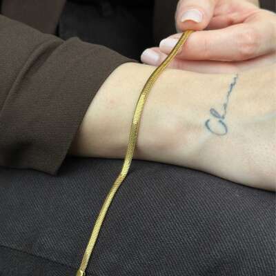 22 Ayar Altın İtalyan Bileklik – Balık Sırtı 4.08 mm - 5