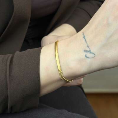 22 Ayar Altın İtalyan Bileklik – Balık Sırtı 4.08 mm - 7