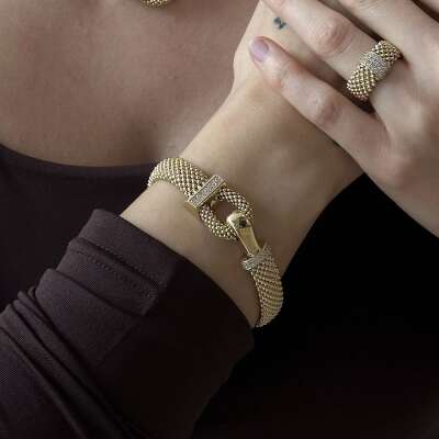 Jessica Bileklik – 14 Ayar Altın Zarif Tasarım - 3