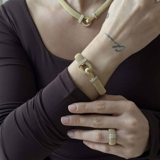 Jessica Bileklik – 14 Ayar Altın Zarif Tasarım - 2