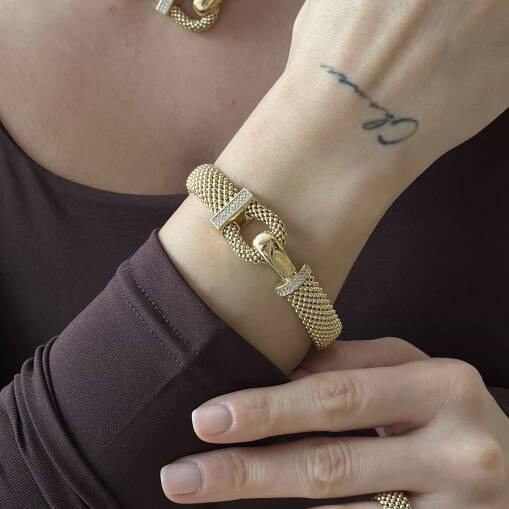 Jessica Bileklik – 14 Ayar Altın Zarif Tasarım - 1