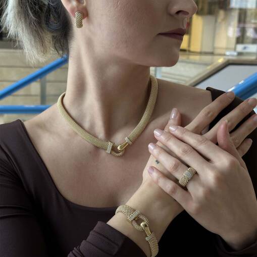 Jessica Yüzük – 14 Ayar Altın Modern Kadın Yüzüğü - 3