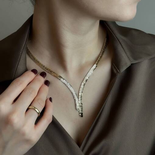 14 Ayar Altın Kalemli Gerdanlık – Zarif ve Şık Tasarım - 1