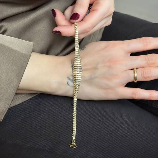 14 Ayar Altın Kalemli Bileklik – Zarif ve Şık Tasarım - 2