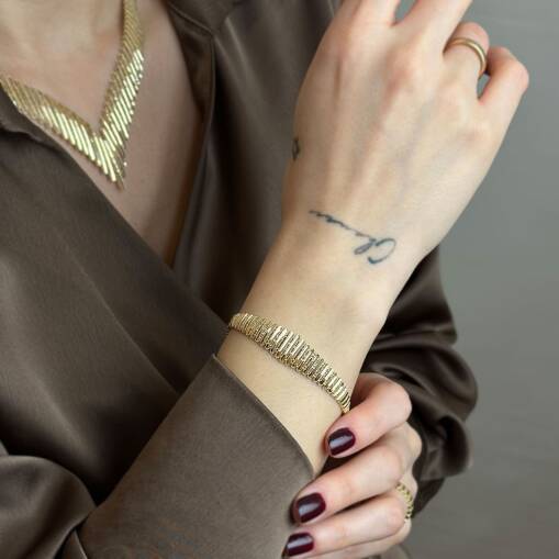 14 Ayar Altın Kalemli Bileklik – Zarif ve Şık Tasarım - 4