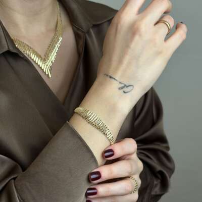 14 Ayar Altın Kalemli Bileklik – Zarif ve Şık Tasarım - 6