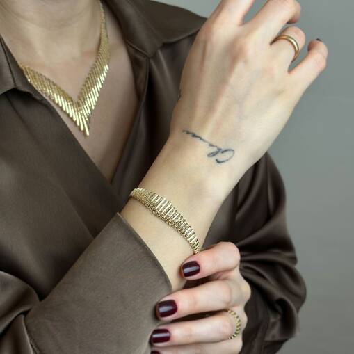 14 Ayar Altın Kalemli Bileklik – Zarif ve Şık Tasarım - 6