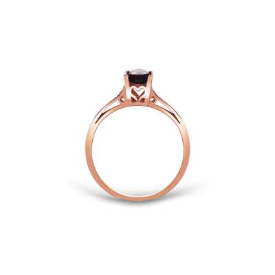 Kalp Figürlü 0.18 Ct Tektaş Elmas Yüzük - 2