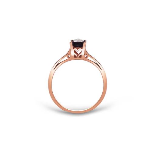 Kalp Figürlü 0.18 Ct Tektaş Elmas Yüzük - 2