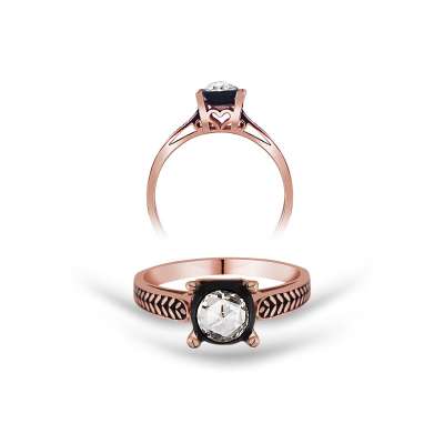 Kalp Temalı 0.33 Ct Elmas Yüzük - 3