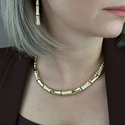 14 Ayar Altın Kemik Gerdanlık – Zarif ve Minimal Tasarım - 2