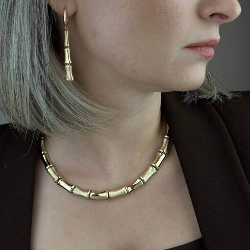 14 Ayar Altın Kemik Gerdanlık – Zarif ve Minimal Tasarım - 3