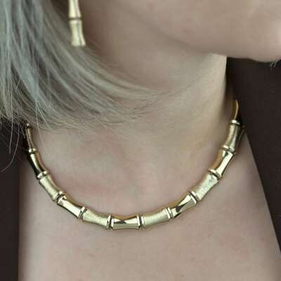 14 Ayar Altın Kemik Gerdanlık – Zarif ve Minimal Tasarım - 4