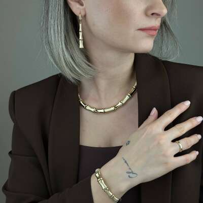 14 Ayar Altın Kemik Gerdanlık – Zarif ve Minimal Tasarım - 6