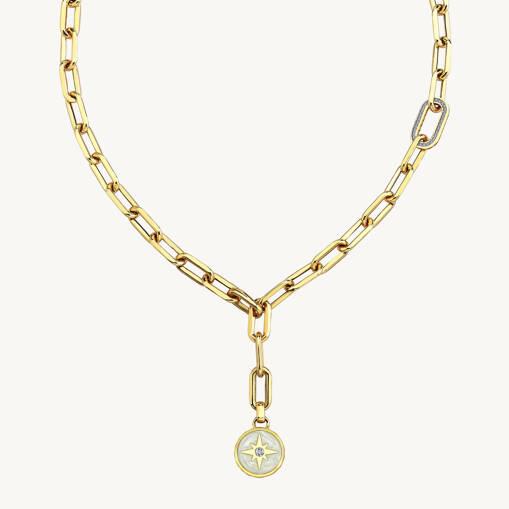 Kutup Yıldızı Kolye 14 Ayar Altın | Çetaş Eterna - 1