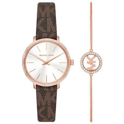 Michael Kors MK1036 Kadın Kol Saati ve Bileklik Seti - 1