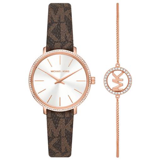 Michael Kors MK1036 Kadın Kol Saati ve Bileklik Seti - 1