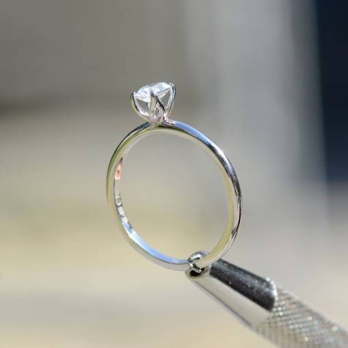 Oval Pırlanta Tektaş Yüzük 40-44 - 3