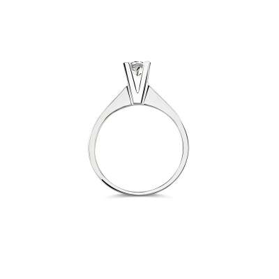 Pırlanta 0.02ct Efectli Tektaş Yüzük - 2