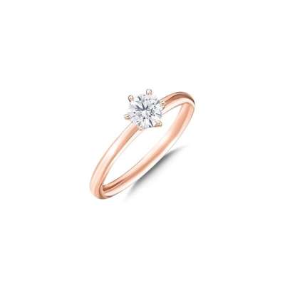 Pırlanta Altılı Pençe Tırnak Tektaş Yüzük - ENGİNGOLD