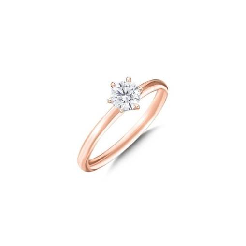 Pırlanta Altılı Pençe Tırnak Tektaş Yüzük - 1