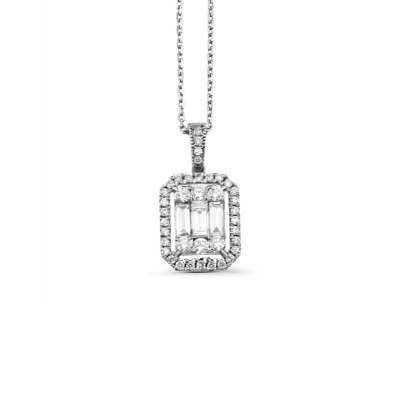 Pırlanta Baget Kolye 14K-75-85 - 1