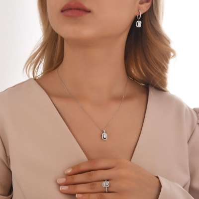 Pırlanta Baget Kolye 35-40 - 2