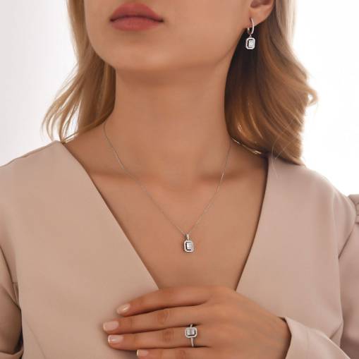 Pırlanta Baget Kolye 35-40 - 2