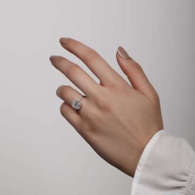 Pırlanta Baget Taşlı Yüzük 050-059 - 2