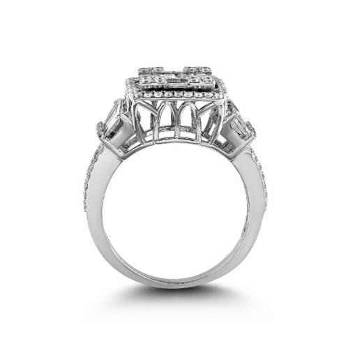 Pırlanta Baget Taşlı Yüzük - 2