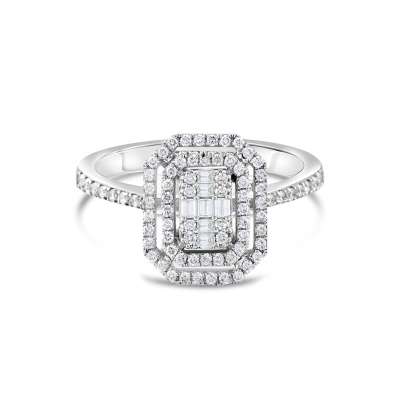 Pırlanta Baget Taşlı Yüzük - ENGİNGOLD KYR