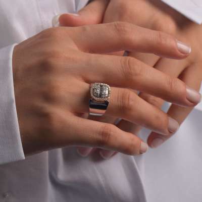 Pırlanta Baget Yüzük - ENGİNGOLD