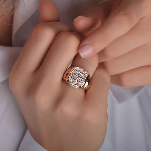 Pırlanta Baget Yüzük - 1