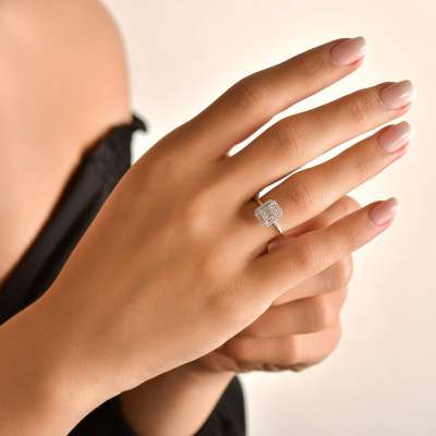 Pırlanta Baget Yüzük 50-60 - ENGİNGOLD