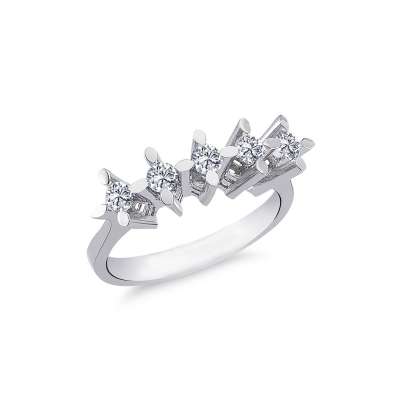 Pırlanta Beştaş Yüzük-14k 20-30 - ENGİNGOLD