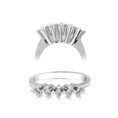 Pırlanta Beştaş Yüzük-14k 40 - ENGİNGOLD