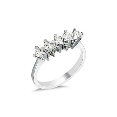 Pırlanta Beştaş Yüzük 14k 70-74 - ENGİNGOLD