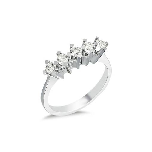Pırlanta Beştaş Yüzük-14k-80-89 - 1