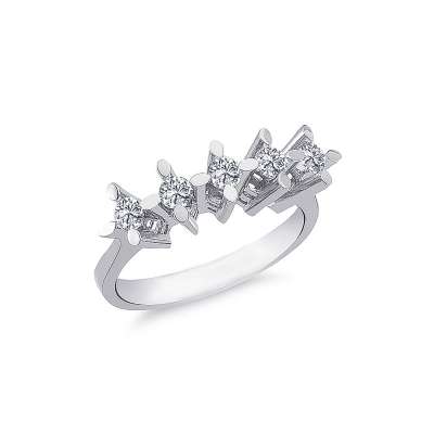 Pırlanta Beştaş Yüzük 18k - ENGİNGOLD