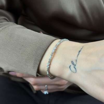 Pırlanta Bileklik – 14 Ayar Altın Zarif ve Modern Tasarım - 2