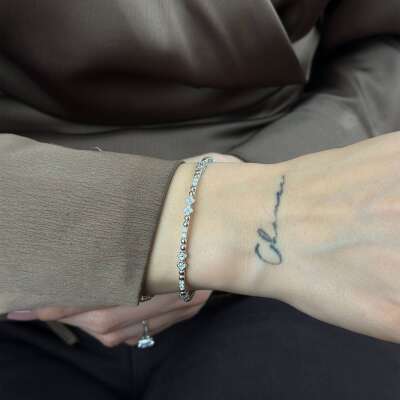 Pırlanta Bileklik – 14 Ayar Altın Zarif ve Modern Tasarım - 3