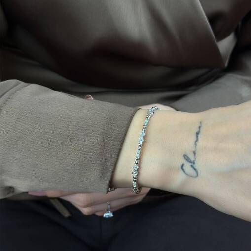 Pırlanta Bileklik – 14 Ayar Altın Zarif ve Modern Tasarım - 5